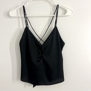 Express Black Tie-Back Tank